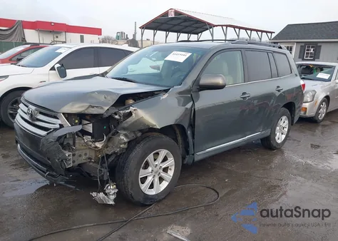 2012 Toyota Highlander Se V6 from USA, damaged, VIN 5TDBK3EH1CS140918